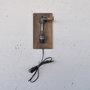 Opviq Lámpara de pared Pp173 Madera y Negro